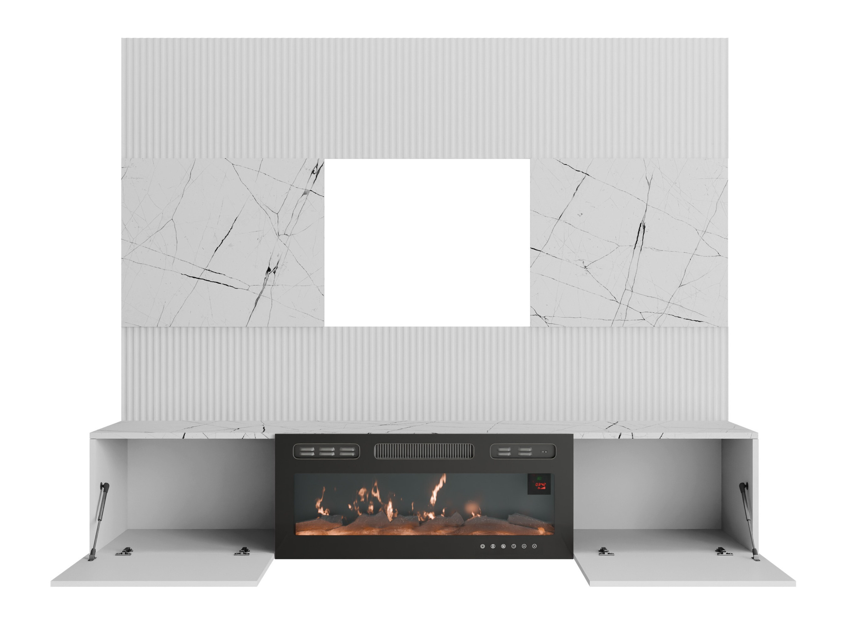 Set za dnevni boravak Comfivo Salix VII (Orah + Svijetla Travertine)