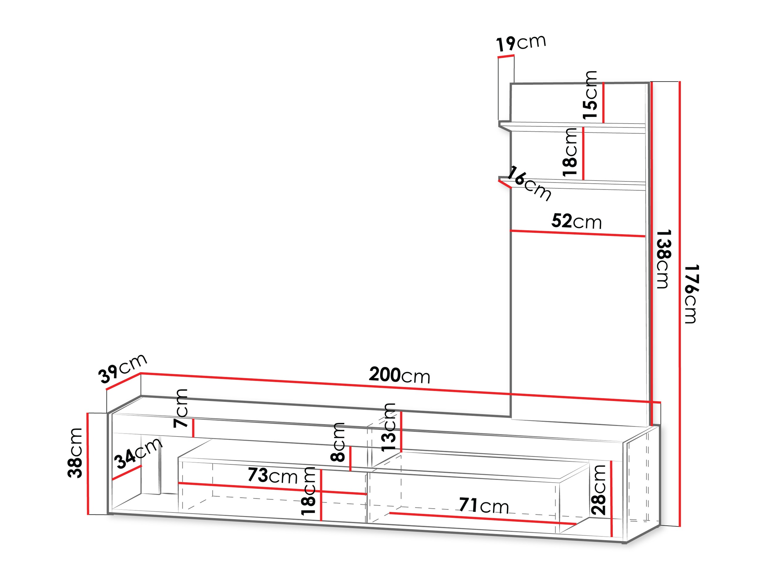 TV stol Tenfioa 107 (Dostupno)