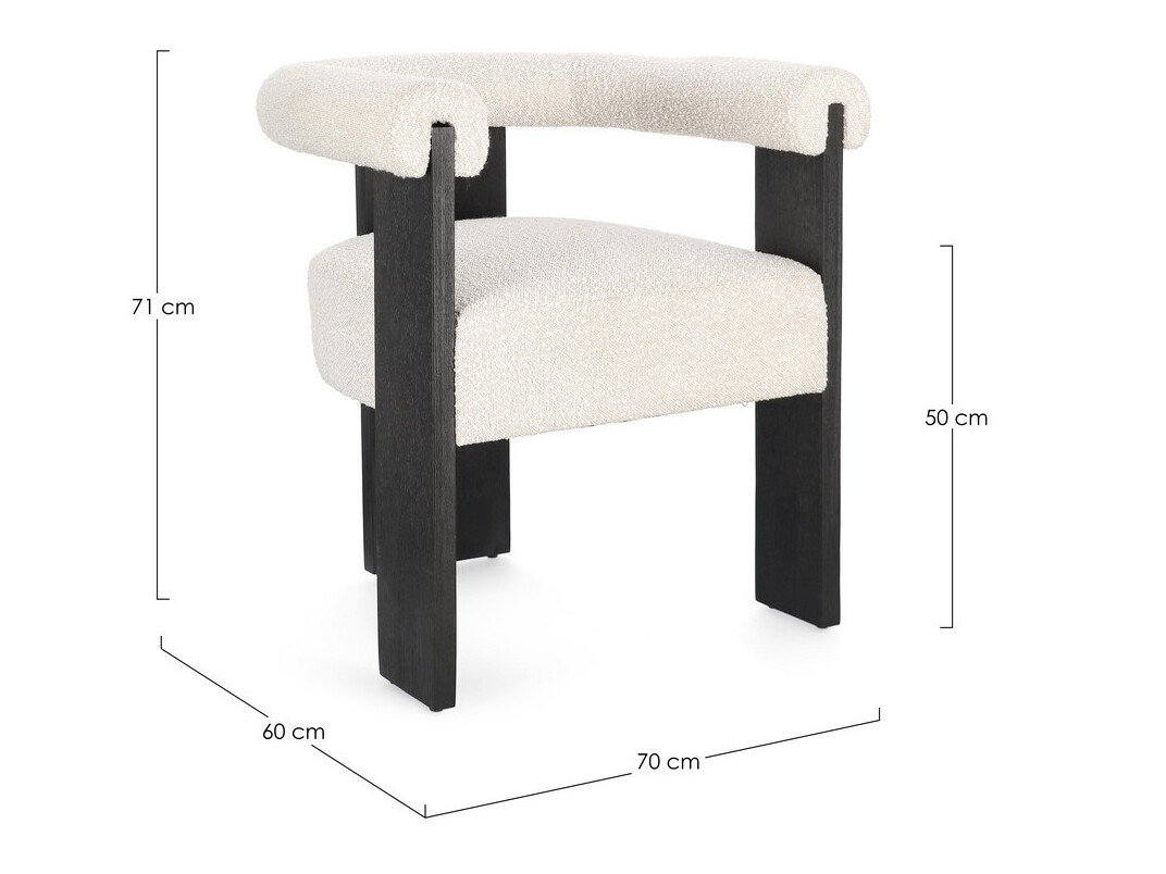 Stolica Keizer 100 (Krem + Crna)