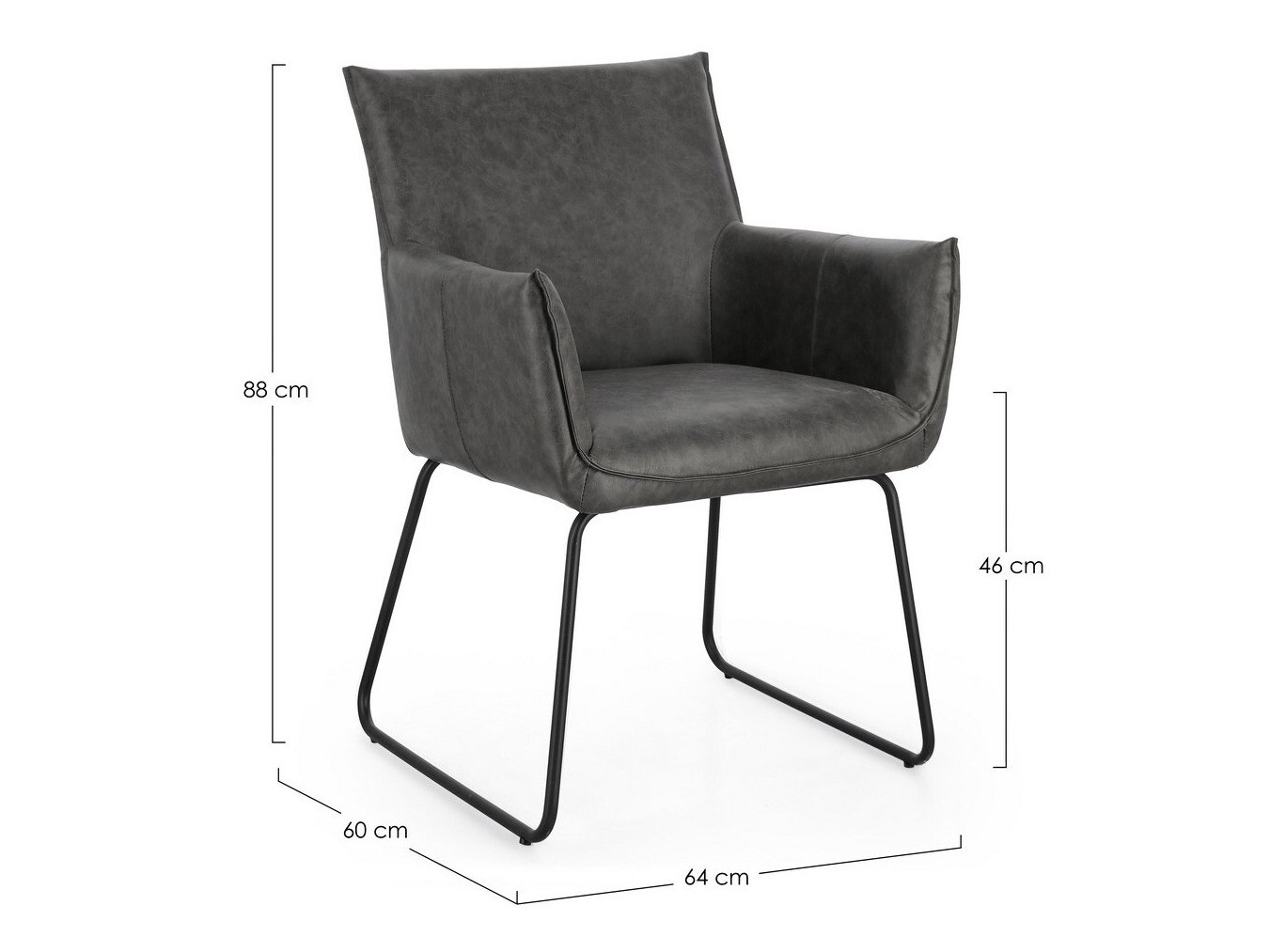 Stolica Keizer 160 (Tamno siva)