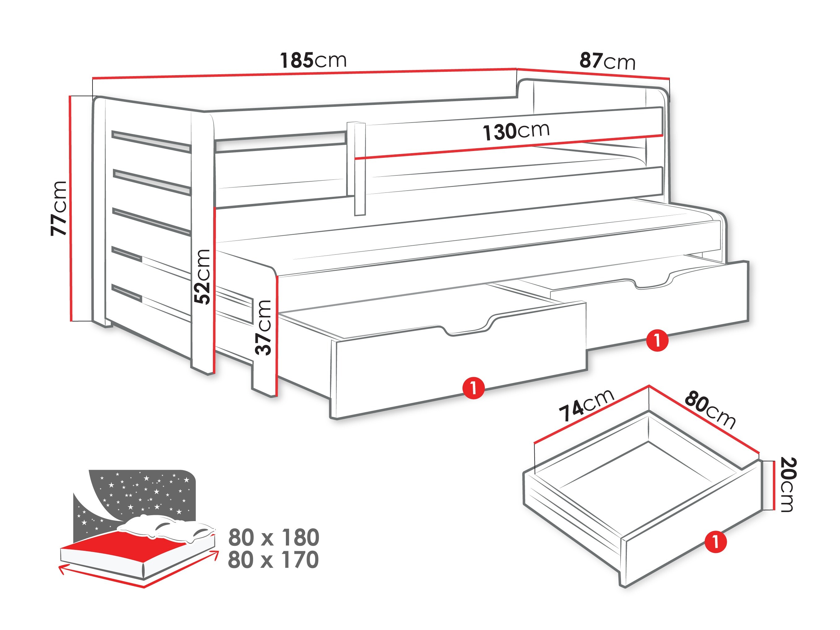 Krevet Henderson 127 (Bor)