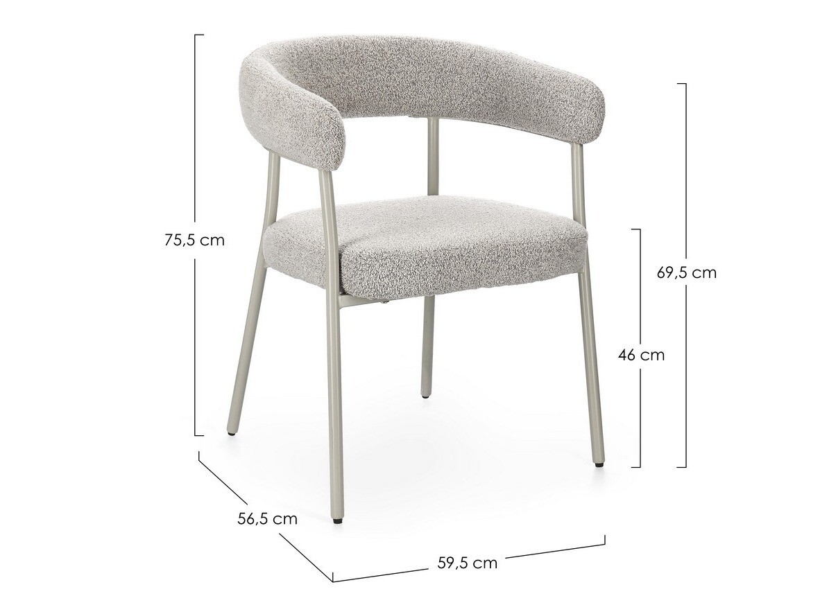 Stolica Keizer 168 (Siva + Taupe)
