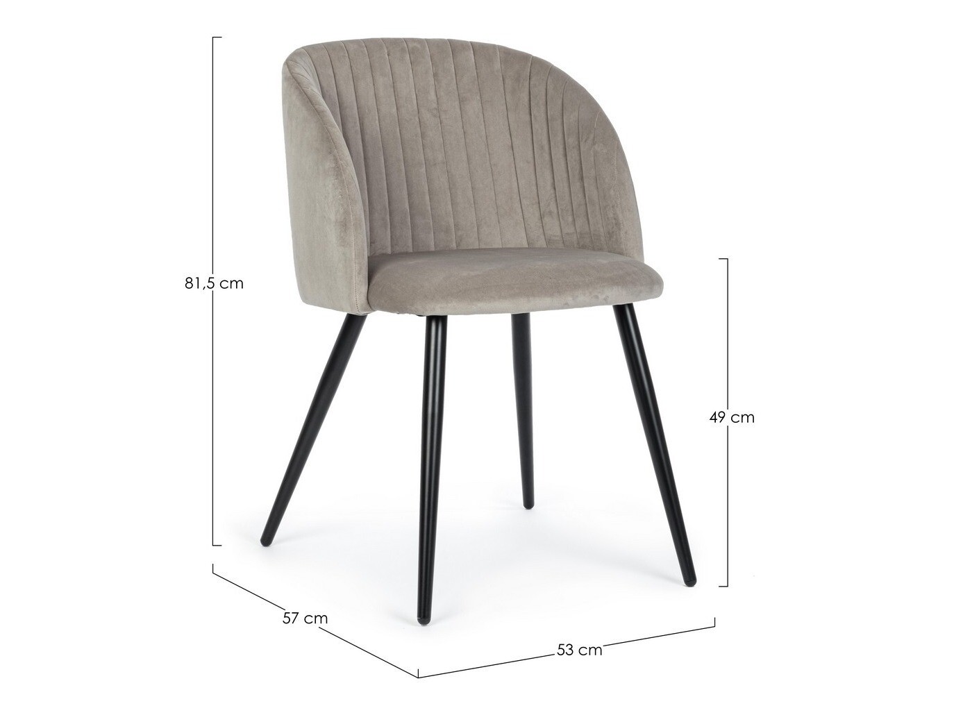 Stolica Keizer 189 (Taupe + Crna)