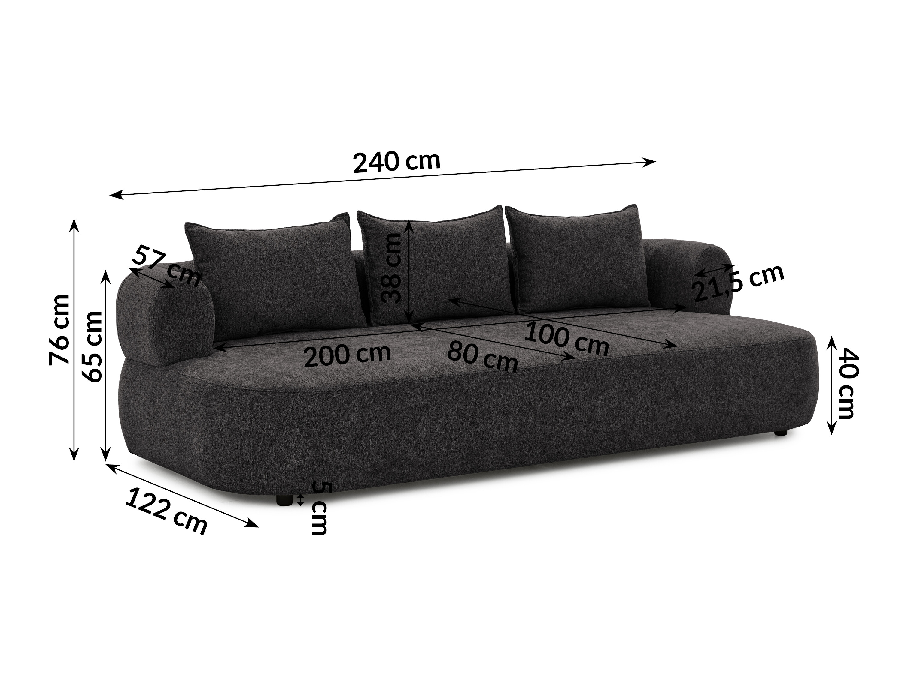Kauč Rocklin 223 (Toro 150)