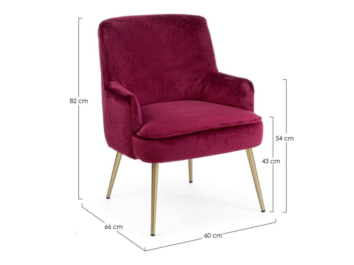 Fotelja Keizer 229 (Bordo)