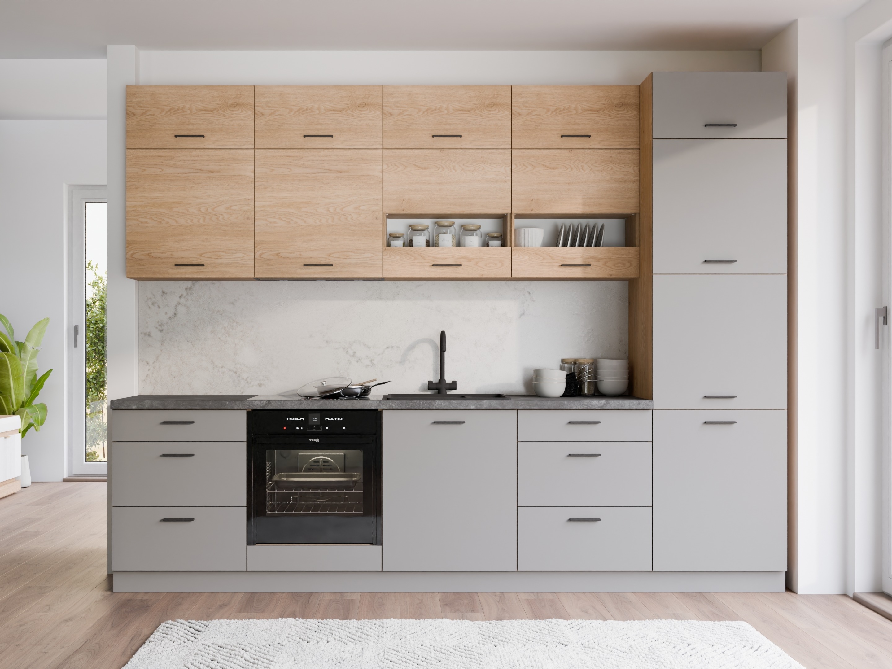 Modularan kuhinjski set Ati Grey Torro 100