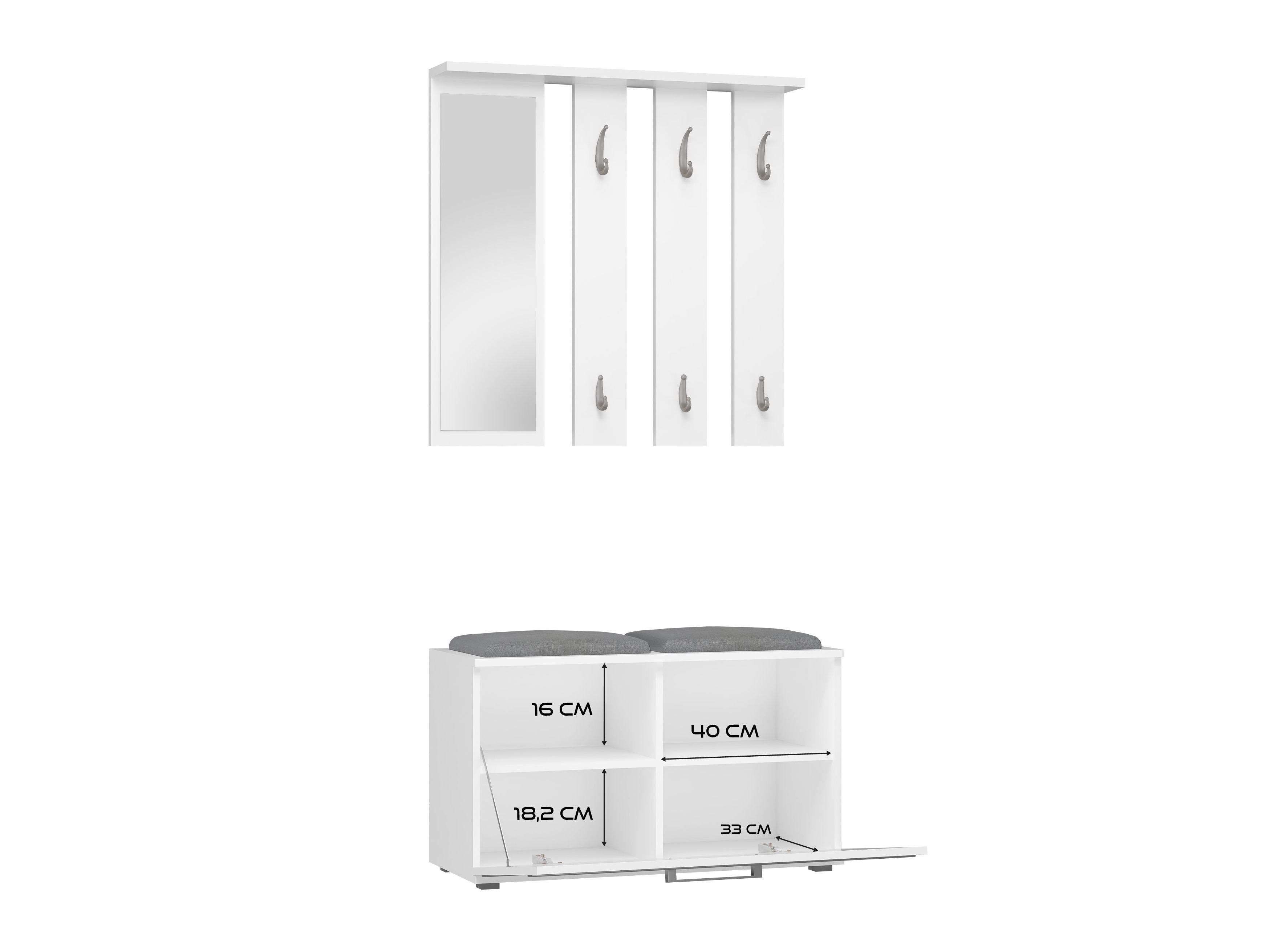Set za hodnik Mandeville 396 (Bijela)