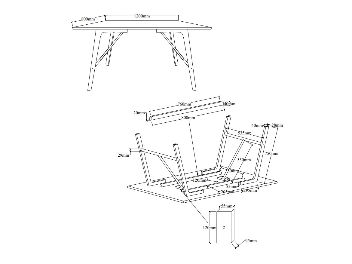 Stol Dallas 5350