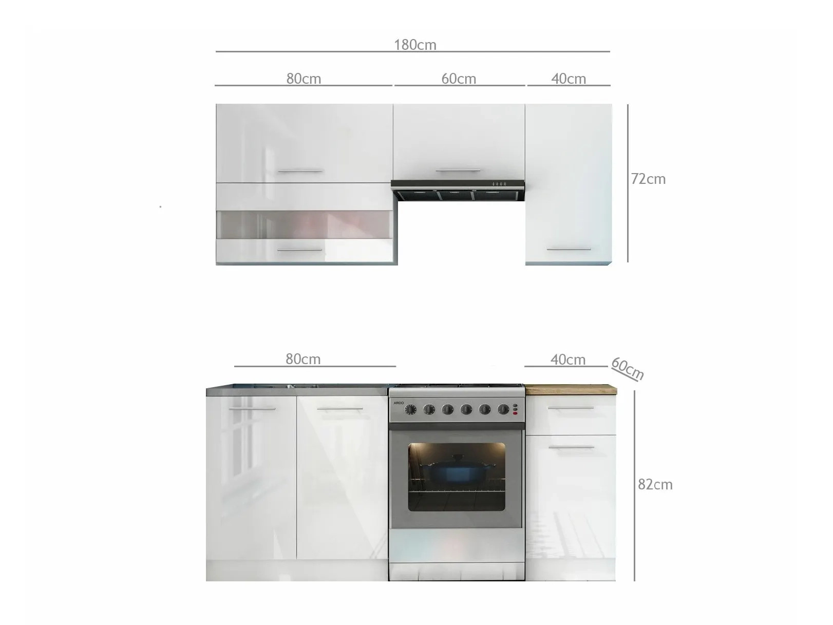 Modularan kuhinjski set Tiffa White 113