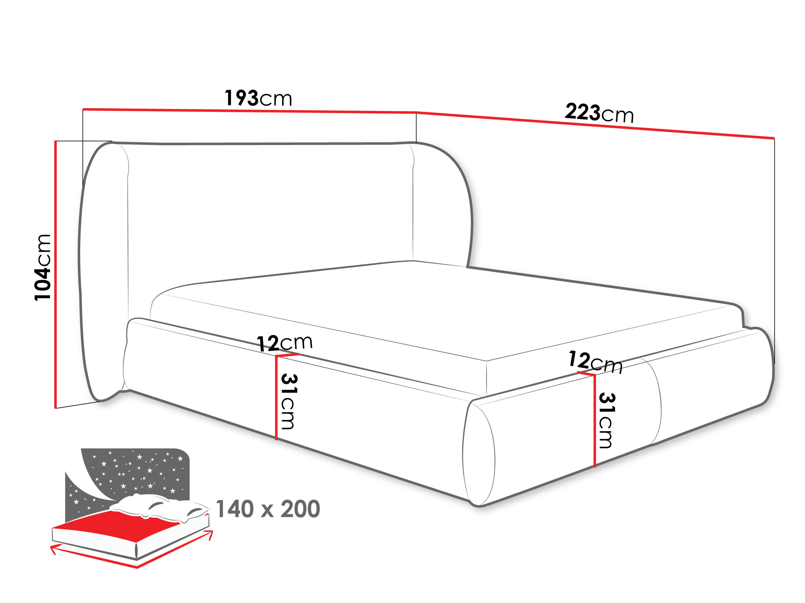 Krevet TrendyNest Urbio (Bella 65)