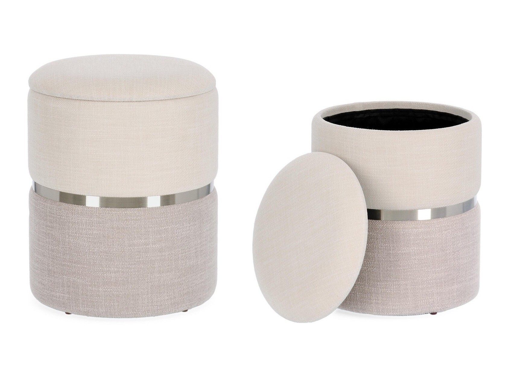 Set taburea Keizer 314 (Bež + Svijetlo siva)