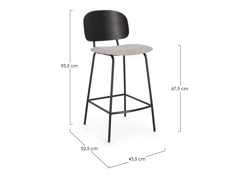 Barska stolica Keizer 358 (Bež + Crna)