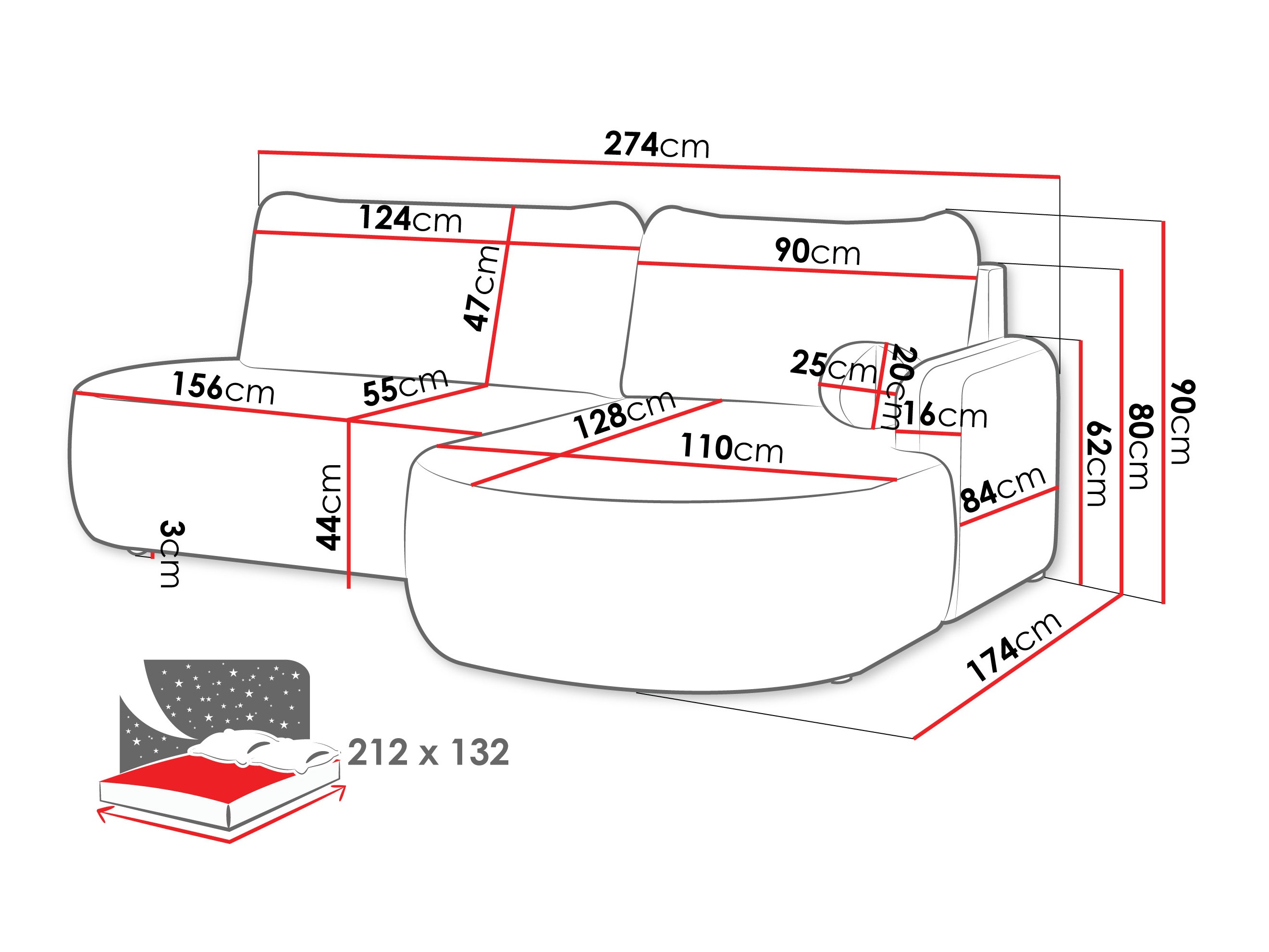 Kutna garnitura Comfivo Popis I (Bella 20)