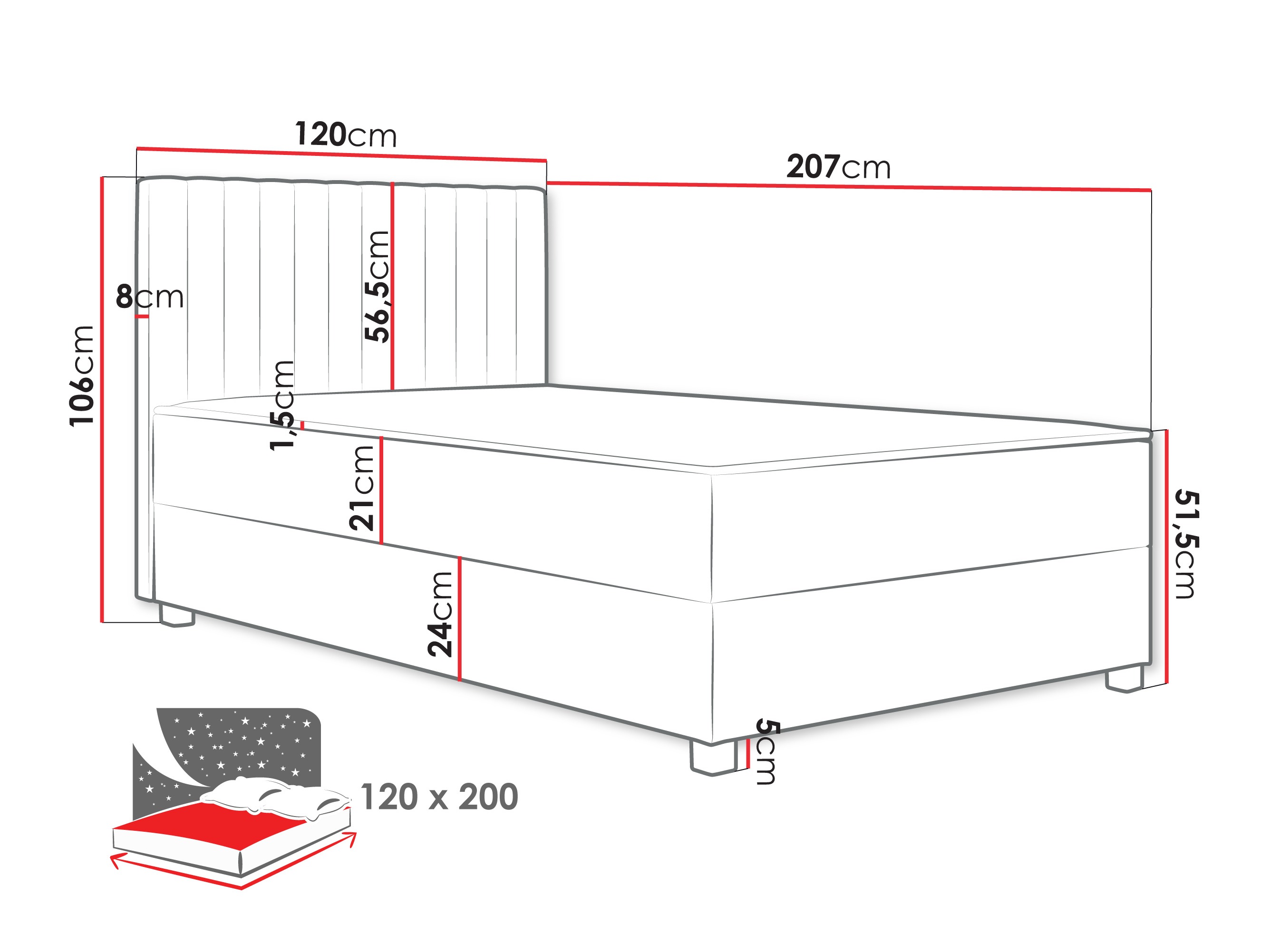 Boxspring krevet SC11232