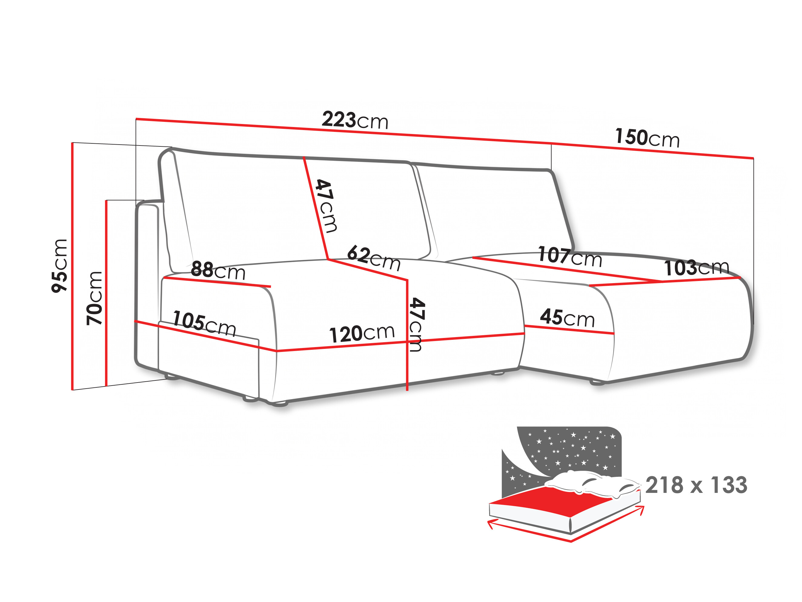 Kutna garnitura Lufkin 154 (Aragon 01)