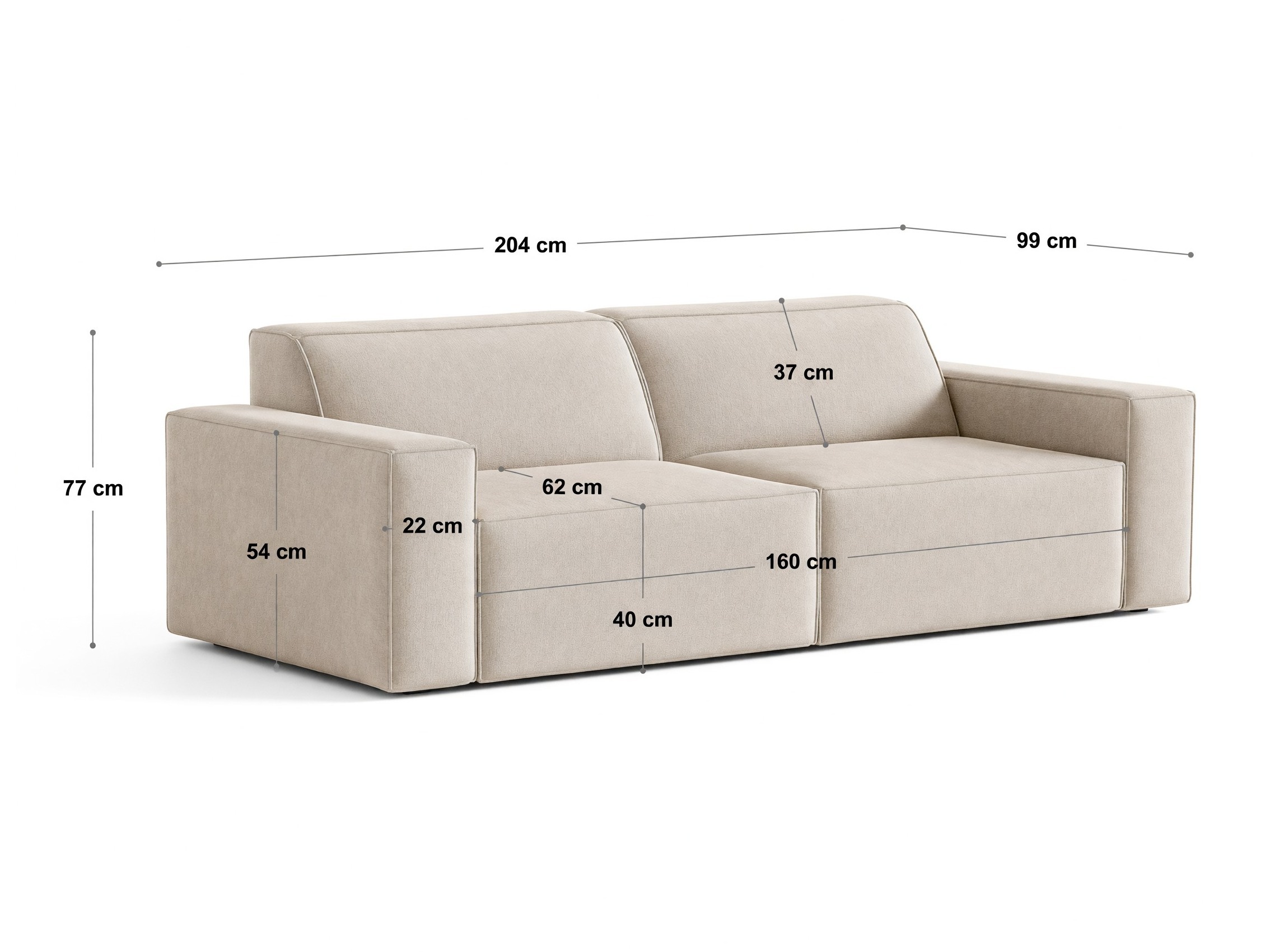Modularan kauč Lomcalu 107 (Bluvel 78)