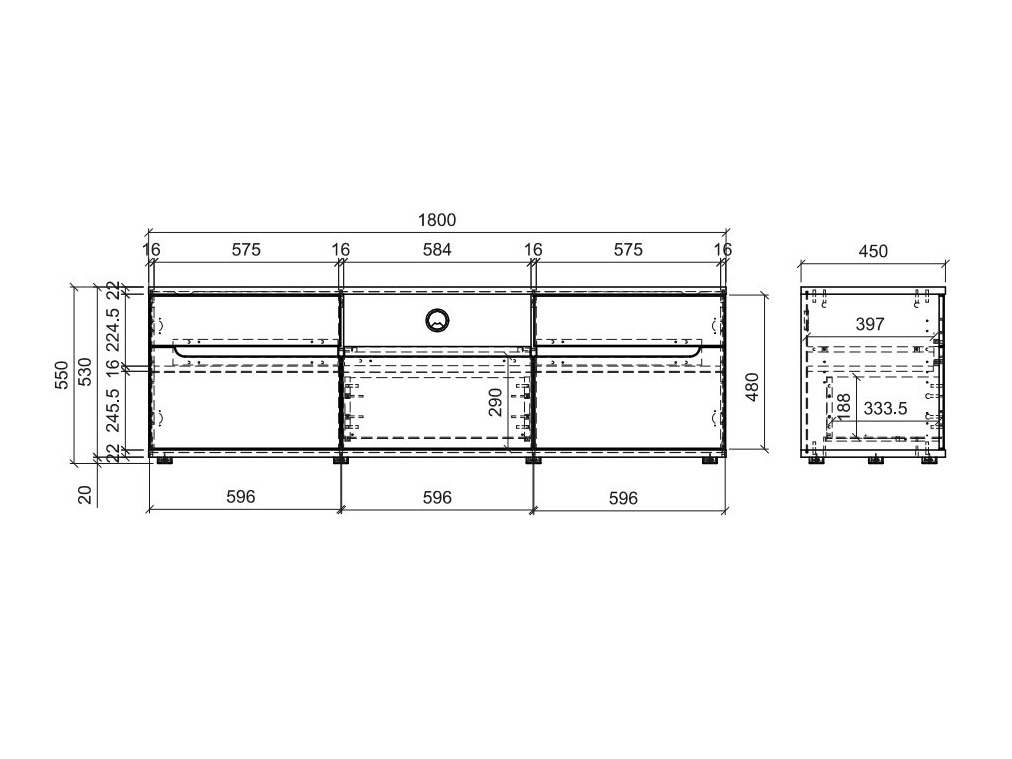 TV stol Deldori 110