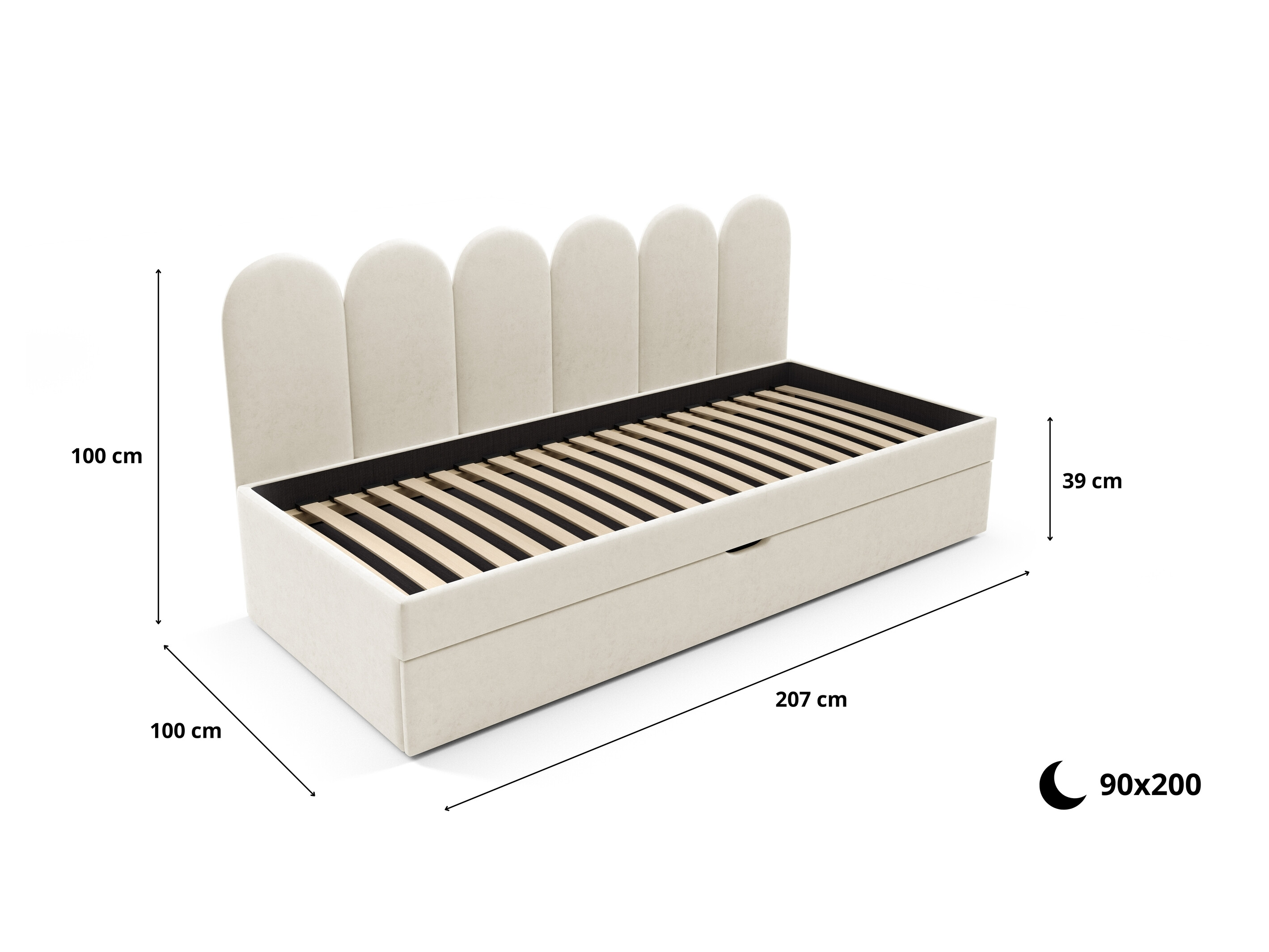 Krevet Franklin 230 (Magic Velvet 2258)