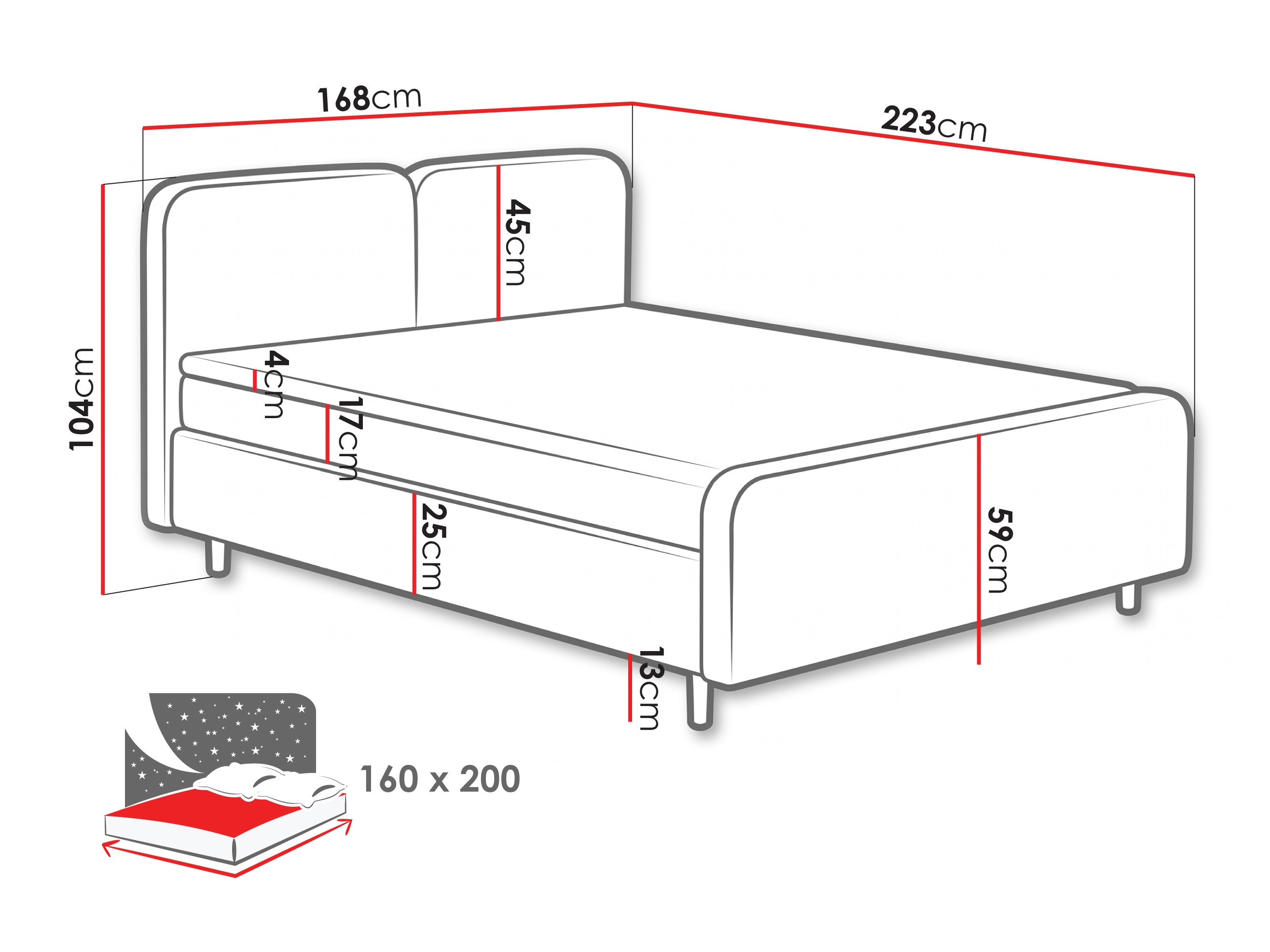 Boxspring krevet Margate 130 (Tilia 62)