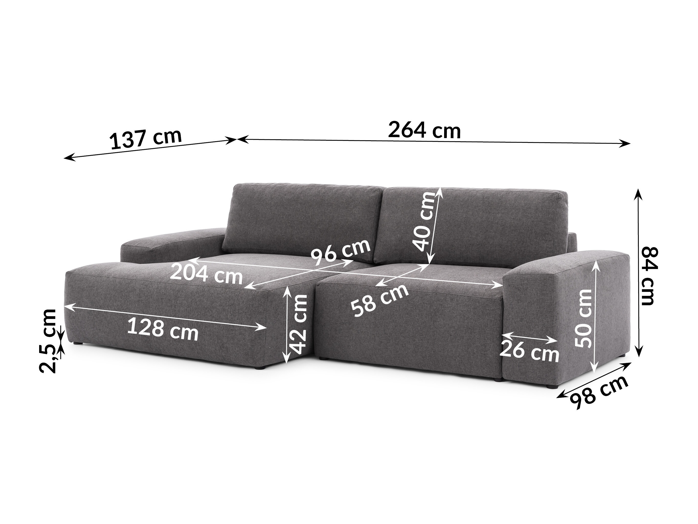 Tapecirani namještaj Rocklin 239 (Alta 17)