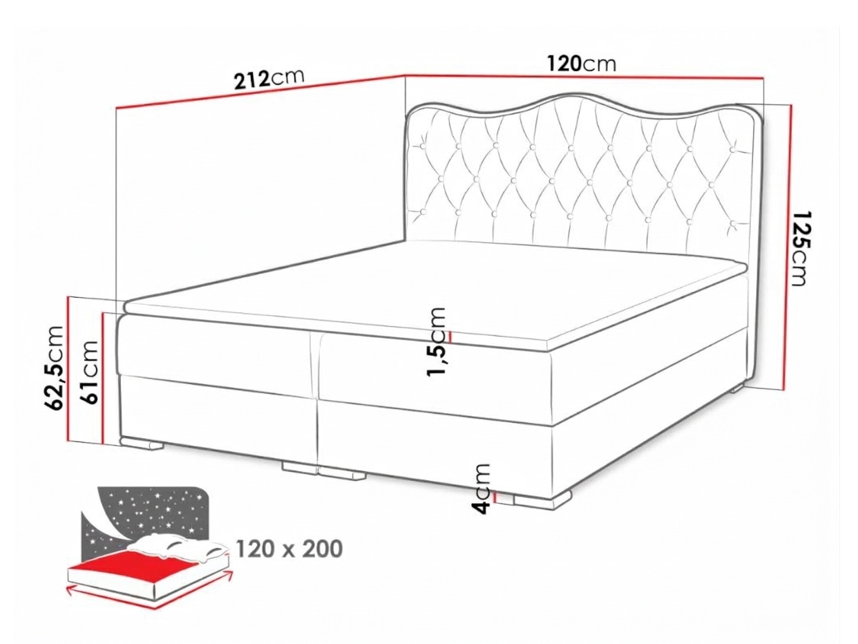Boxspring krevet Tectum (Soft 010A)