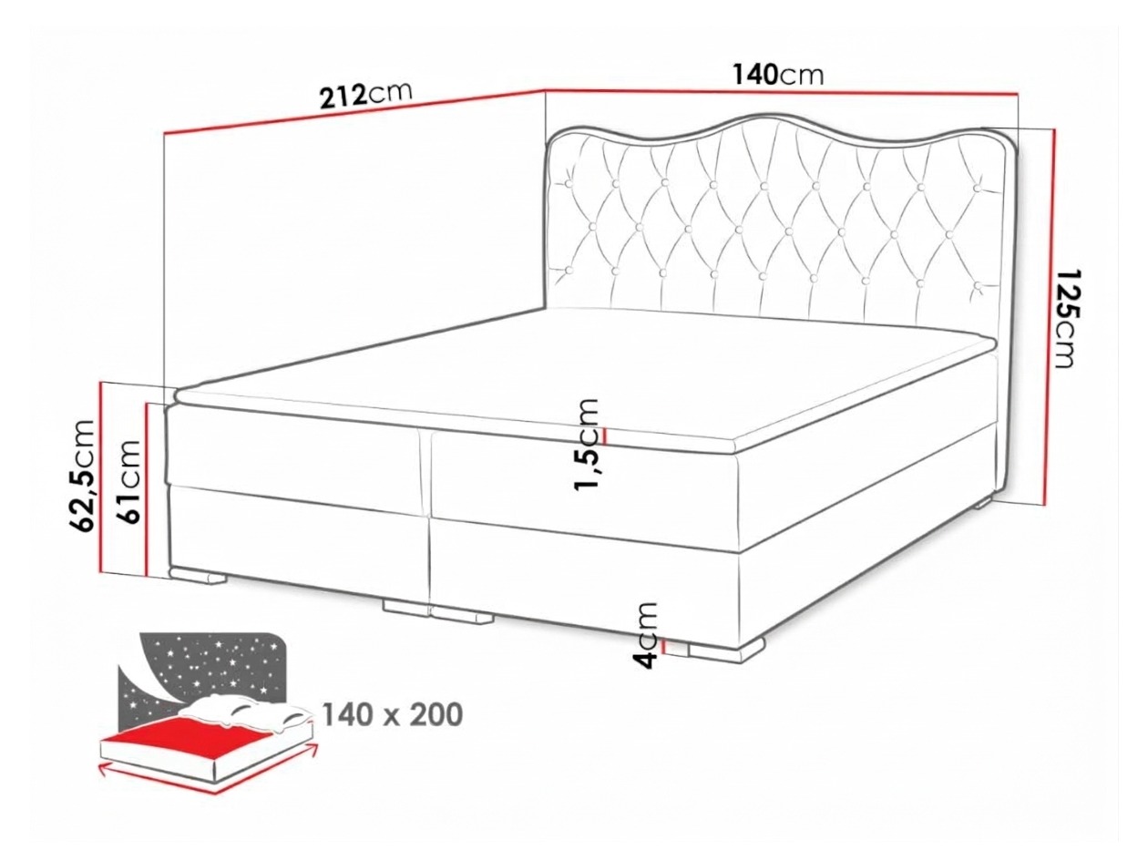 Boxspring krevet Tectum (Soft 010A)