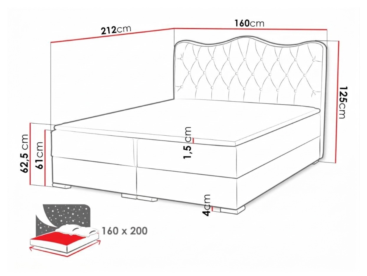 Boxspring krevet Tectum (Soft 010A)