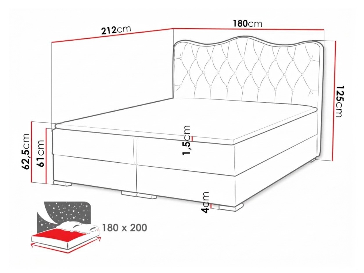 Boxspring krevet Tectum (Soft 010A)