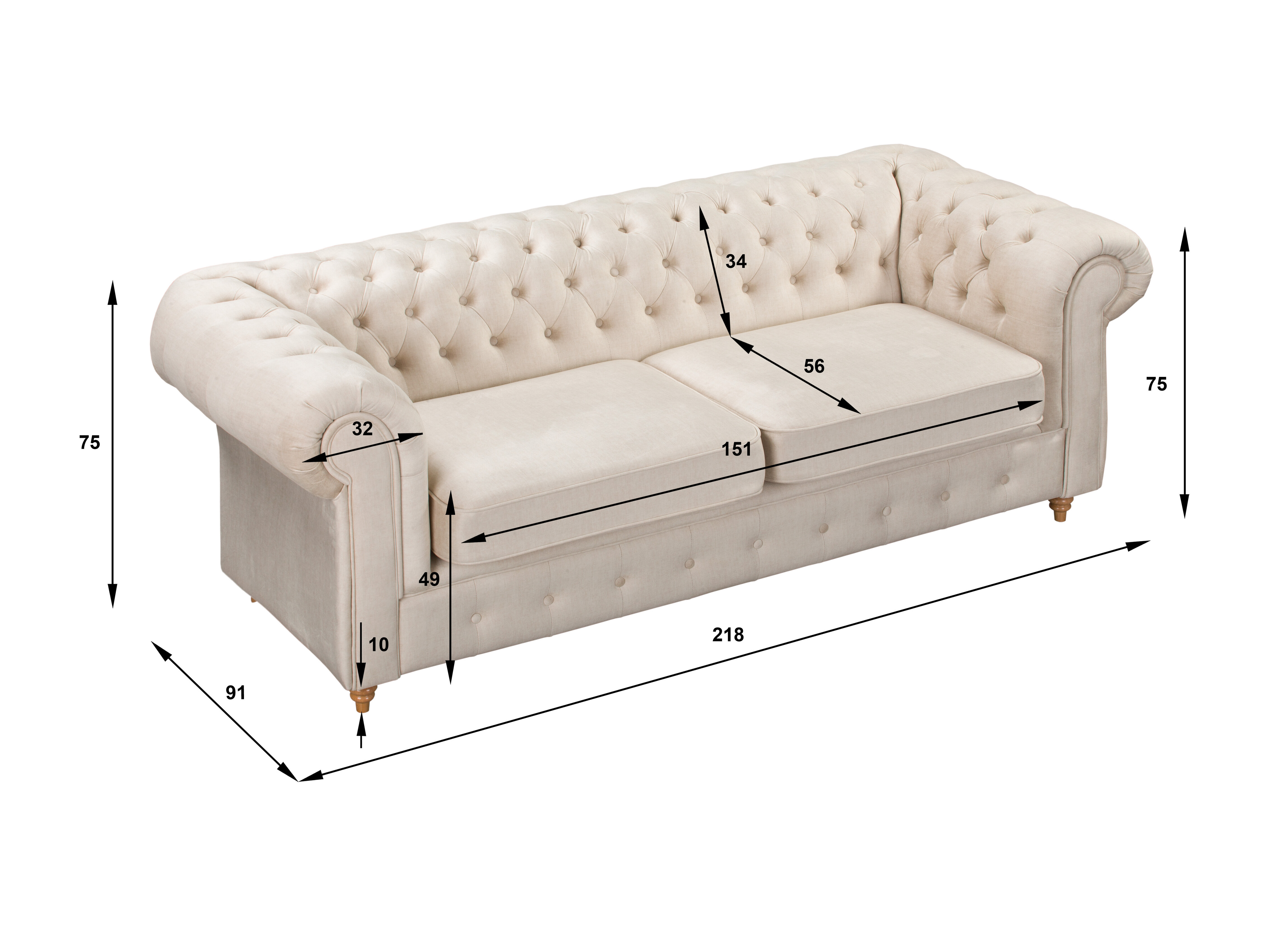Chesterfield kauč Elitala 108 (Vogue 14)