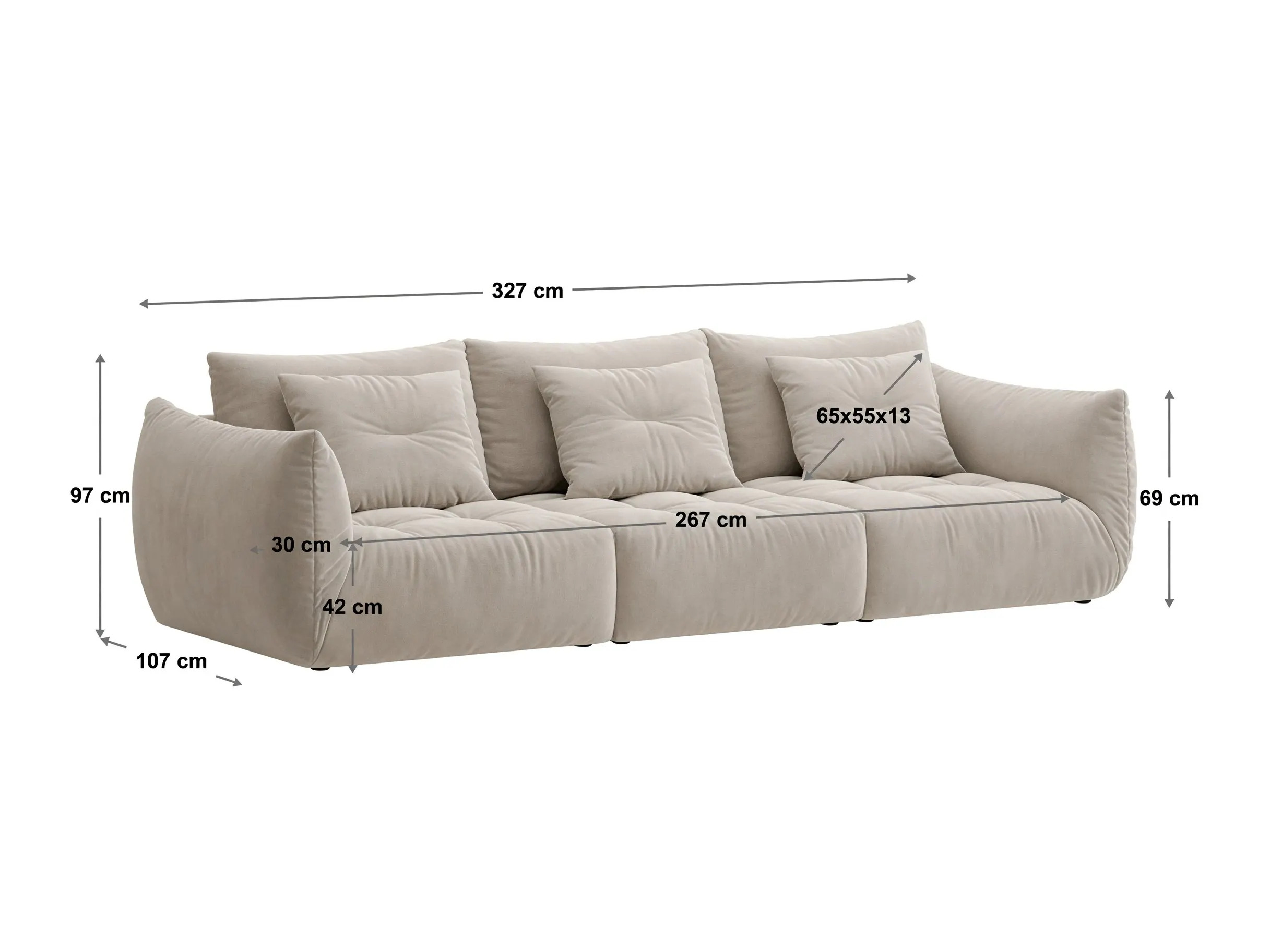 Modularan kauč Benorli 101 (Wind 77)