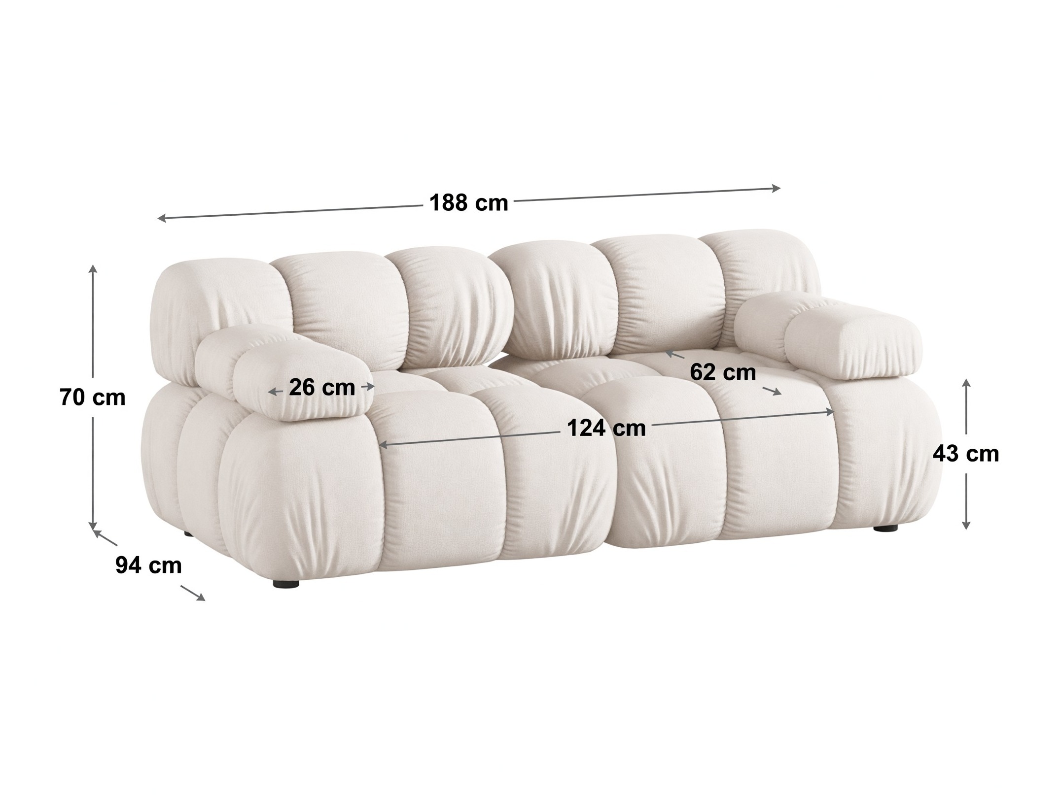 Modularan kauč Caltenu 100 (Liberty 12)