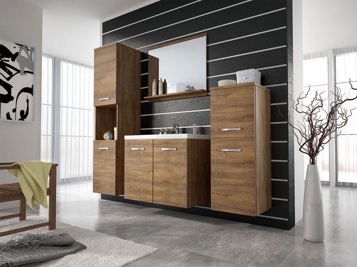 Kupaonski namještaj Sarasota 108 (Hrast Lefkas)